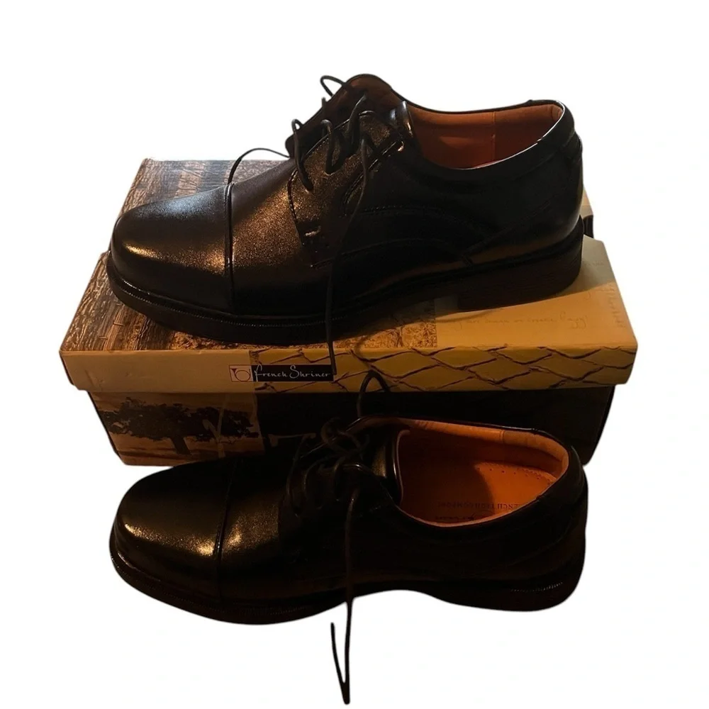 French Shriner Men's Black Dress Shoes